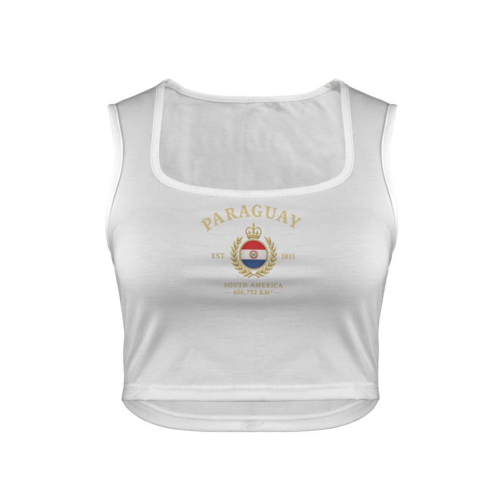 Camiseta sin mangas con cuello cuadrado