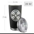 Vaso térmico con escudo de la APF color plata