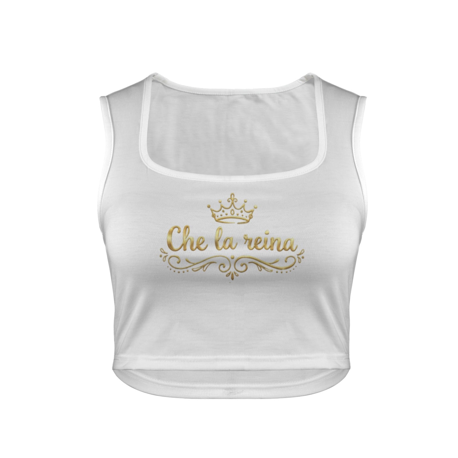 Camiseta sin mangas con cuello cuadrado