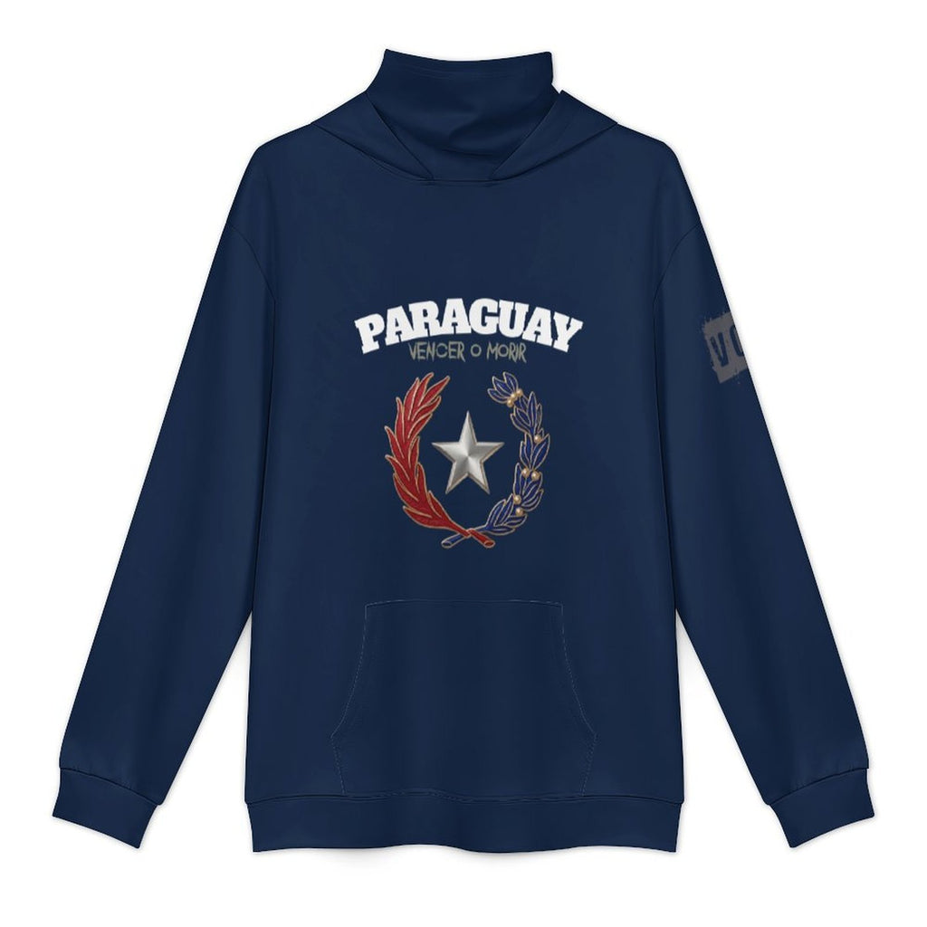 Sudadera de Paraguay para hombre con capucha y tapabocas