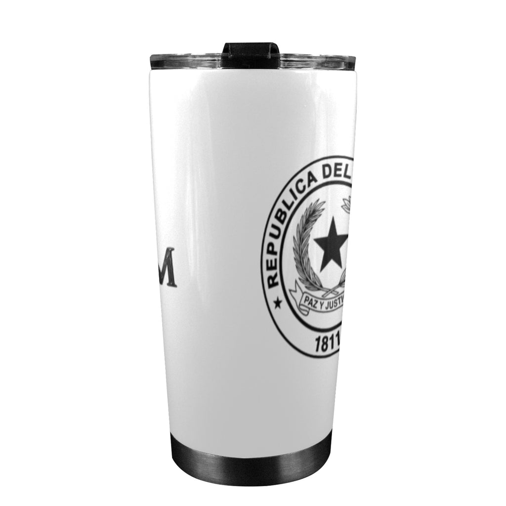 Vaso térmico con escudo de Paraguay
