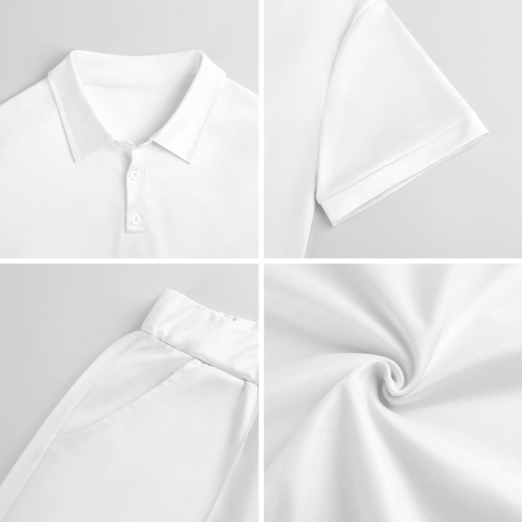 Conjunto polo y pantalón corto hombre con diseño exclusivo