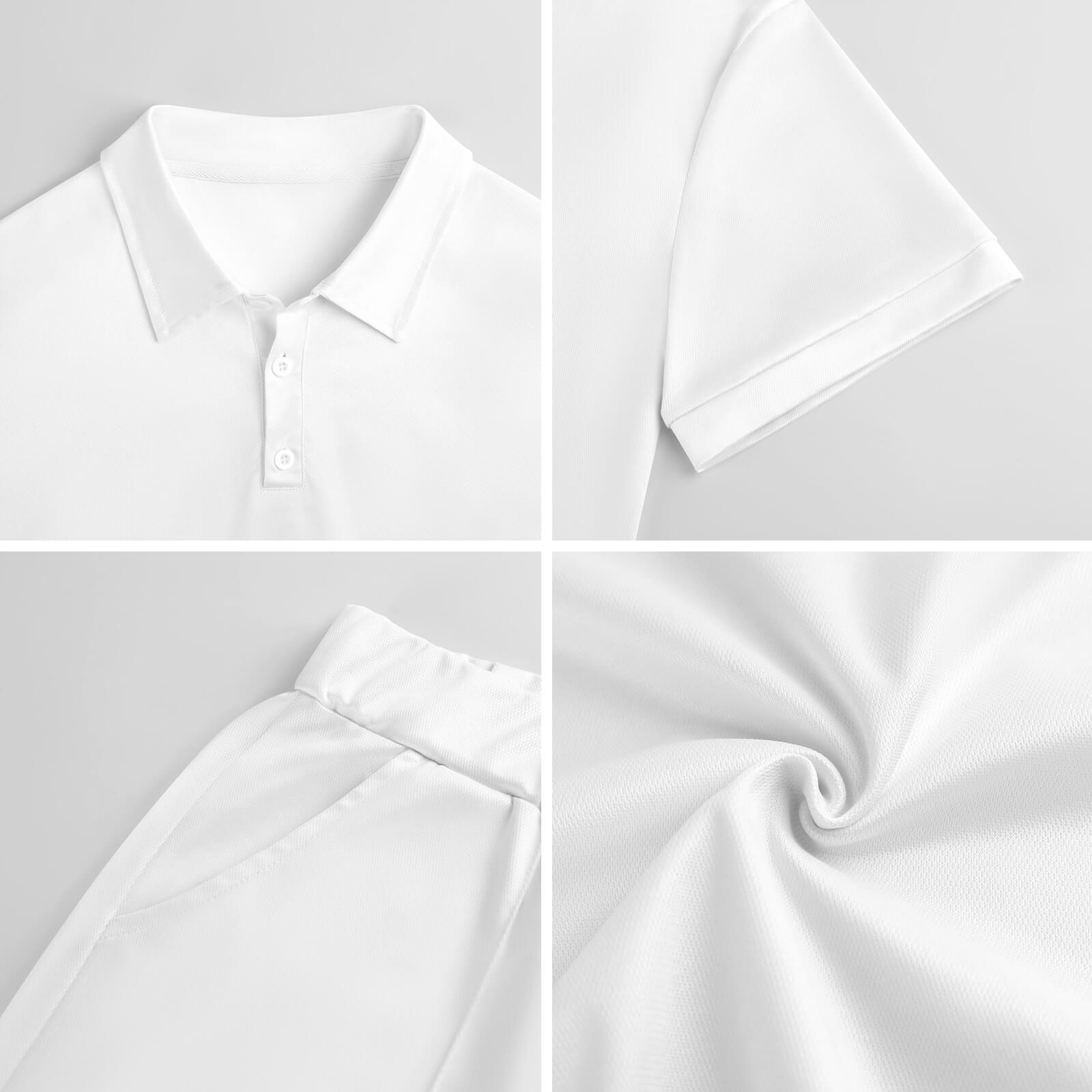 Conjunto polo y pantalón corto hombre con diseño de Paraguay