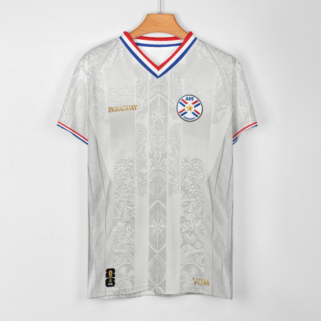 Camiseta de futbol de Paraguay edición especial blanca