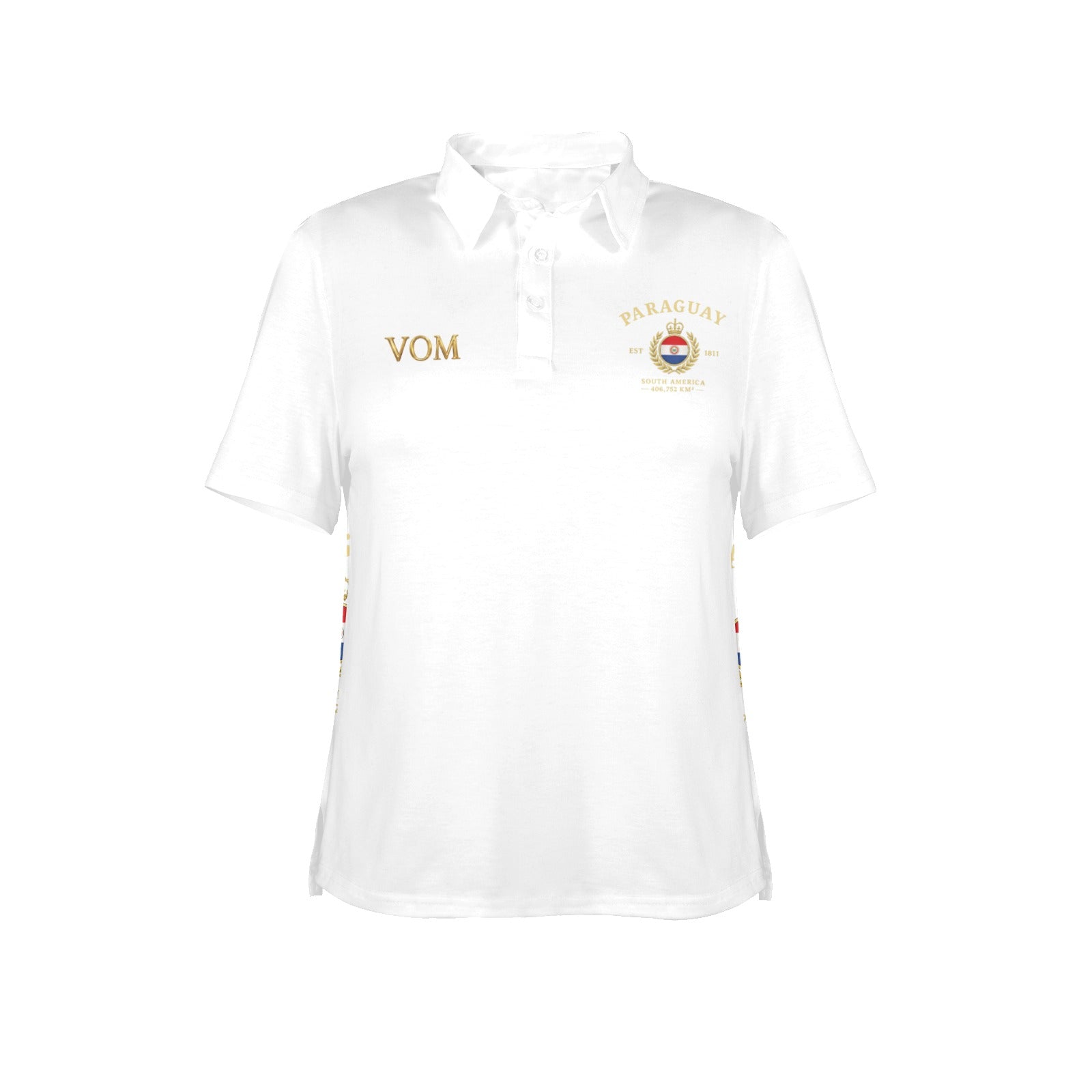 Polo para mujer con diseño de Paraguay