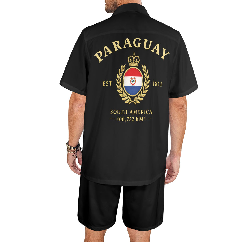 Conjunto veraniego para hombre con diseño de Paraguay