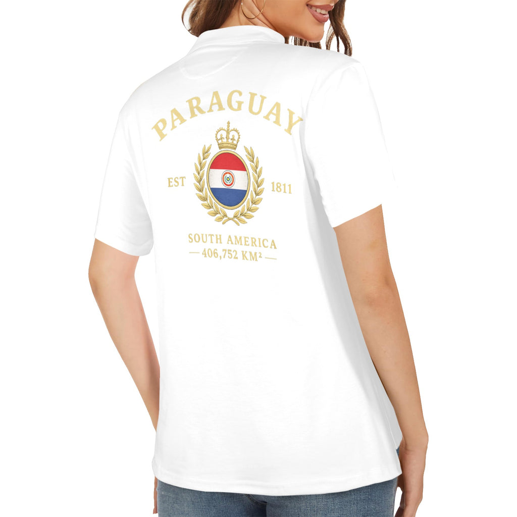 Polo para mujer con diseño de Paraguay