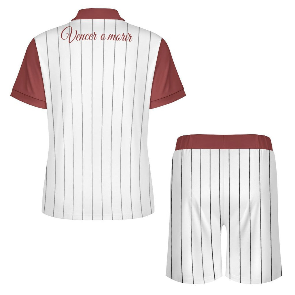 Conjunto polo y pantalón corto hombre con diseño de Paraguay