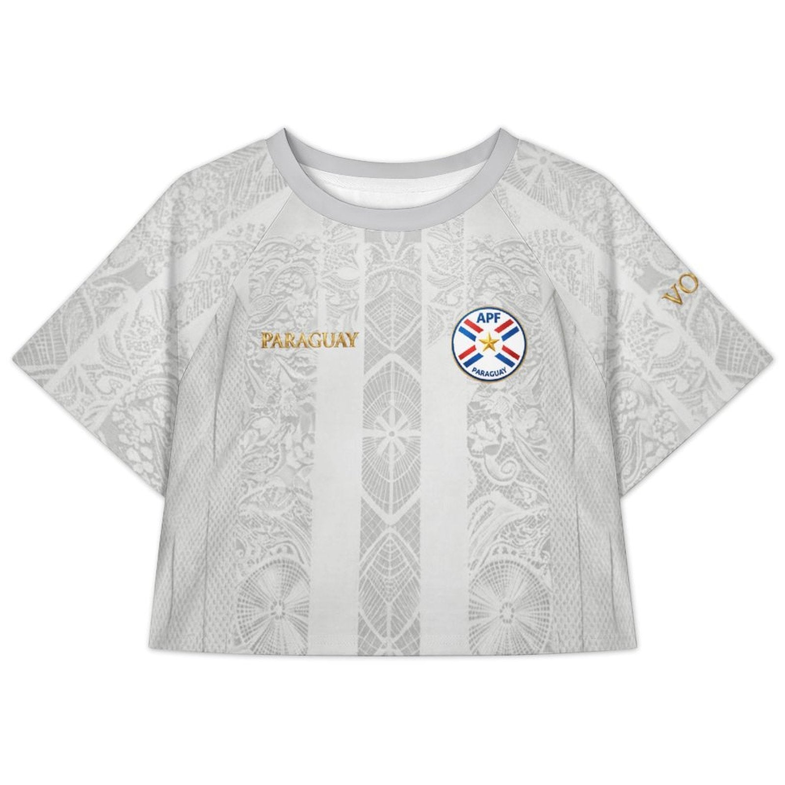 Camiseta corta de la selección Paraguaya para mujer