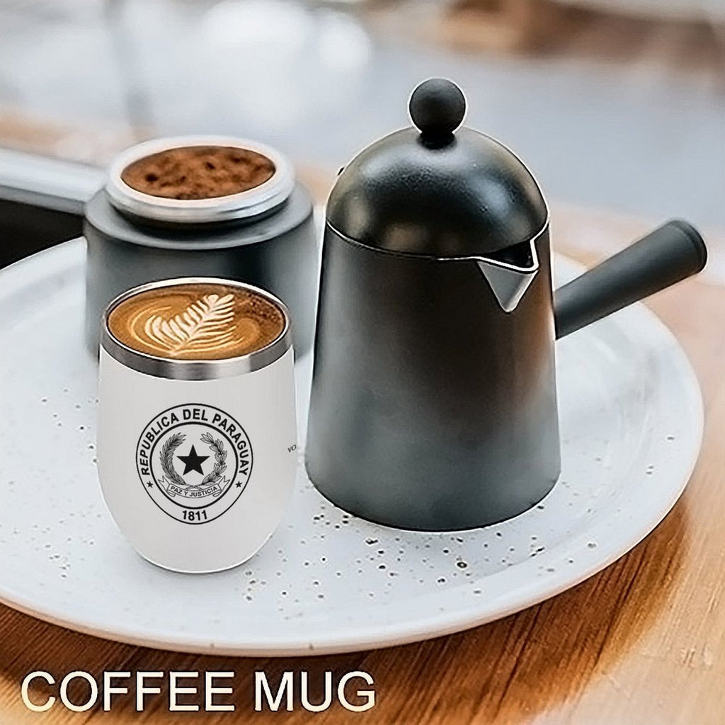 Vaso térmico con escudo de Paraguay (12Oz)