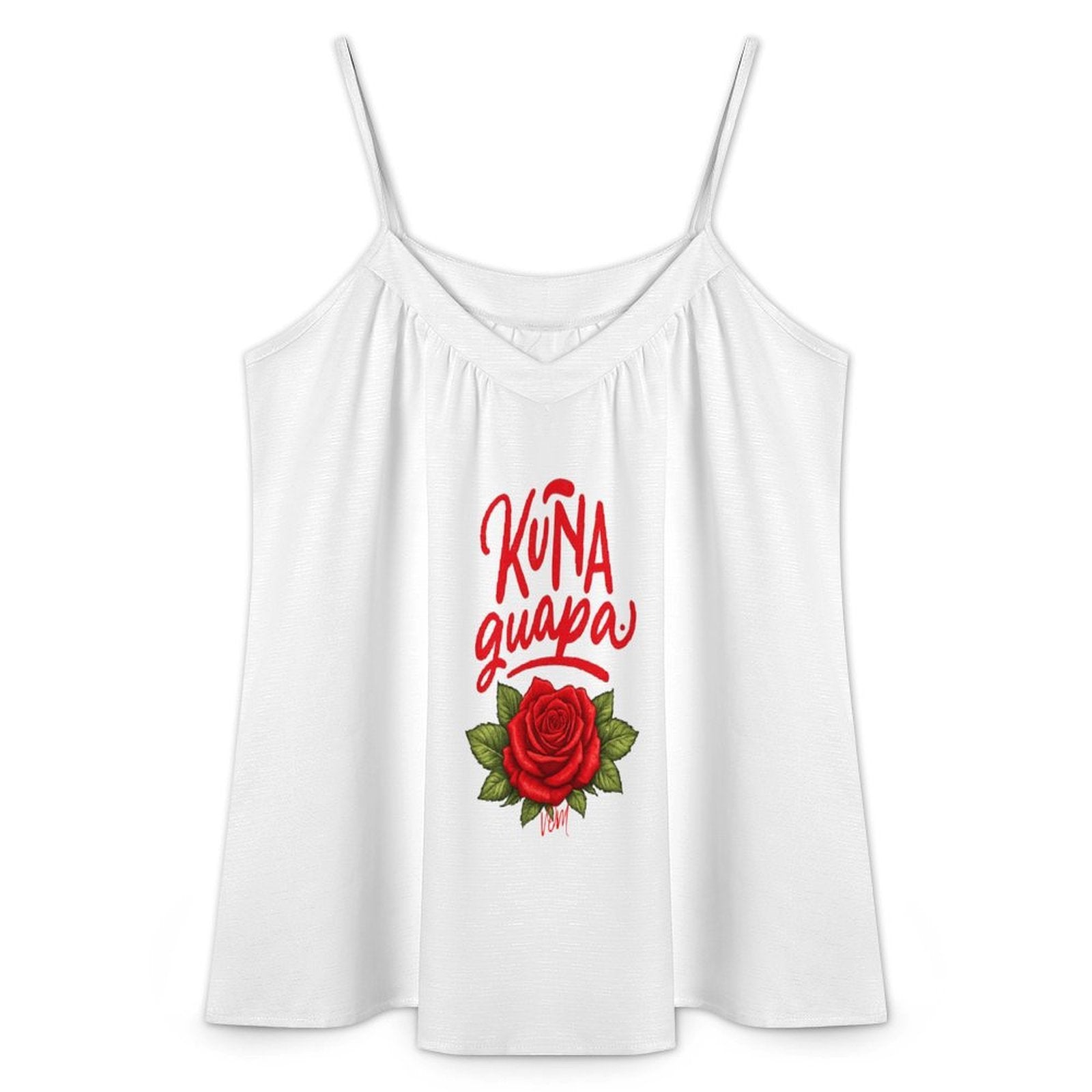 Camiseta sin mangas con tirantes finos y diseño Kuña guapa