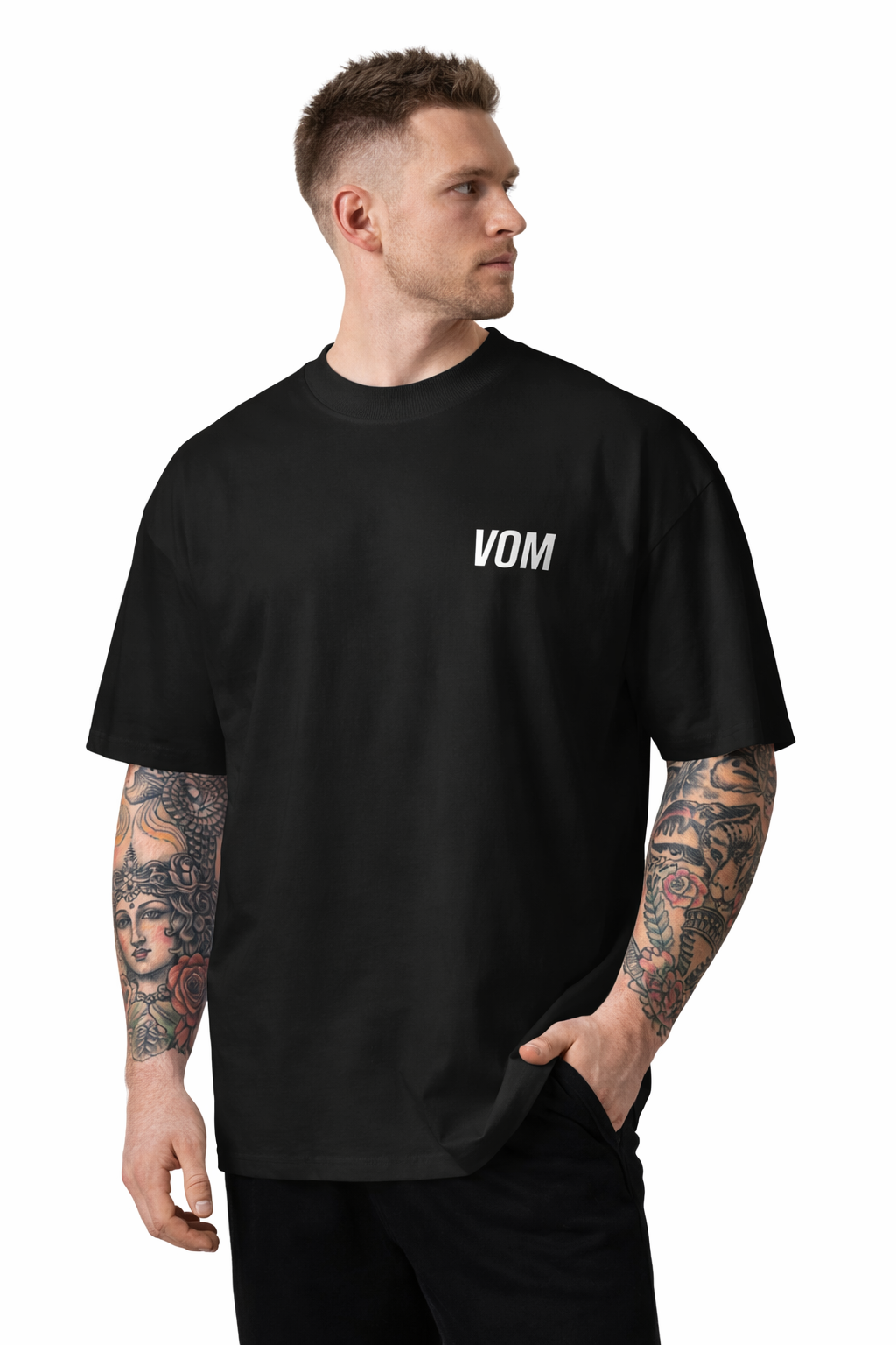 Camiseta unisex oversize con diseño Vencer o morir