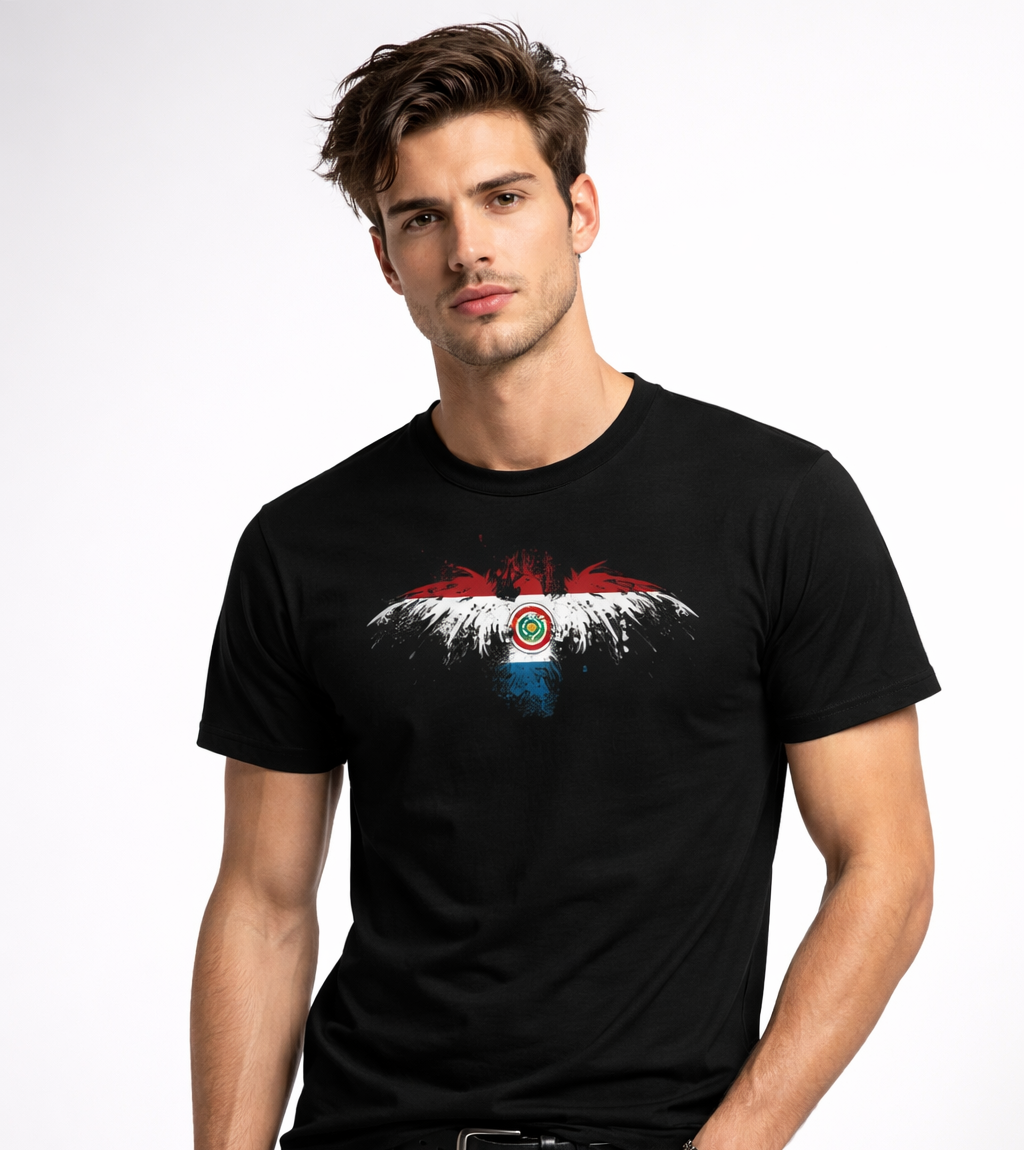Camiseta básica unisex de algodón con diseño de Paraguay