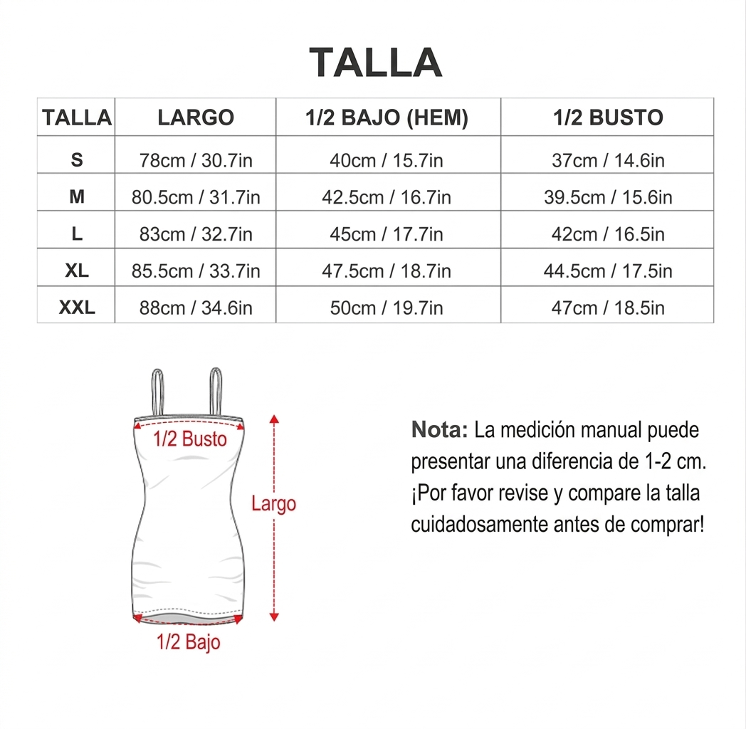 Vestido de tirantes finos para mujer