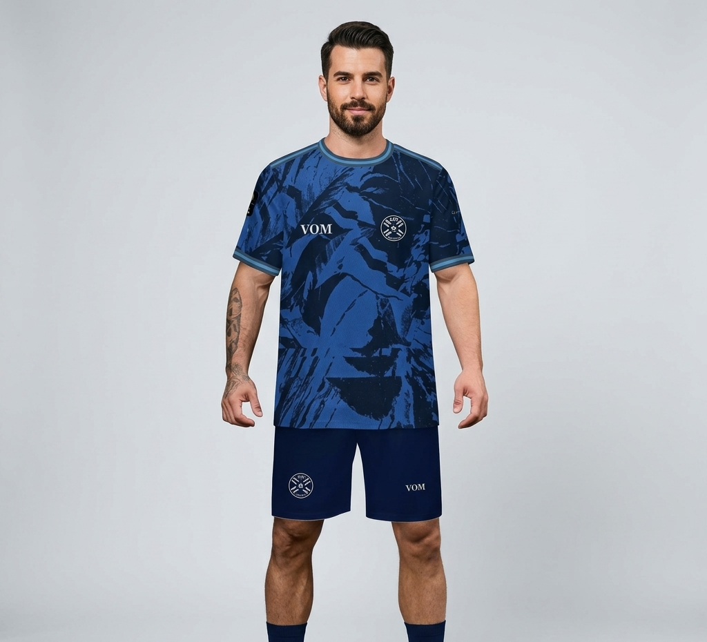 Conjunto de la selección paraguaya edición especial azul marino