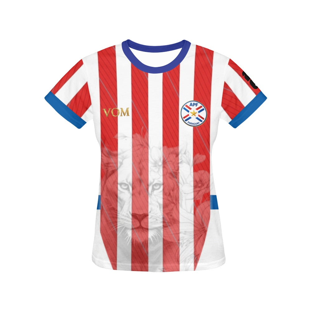 Camiseta de mujer de la selección paraguaya edición especial