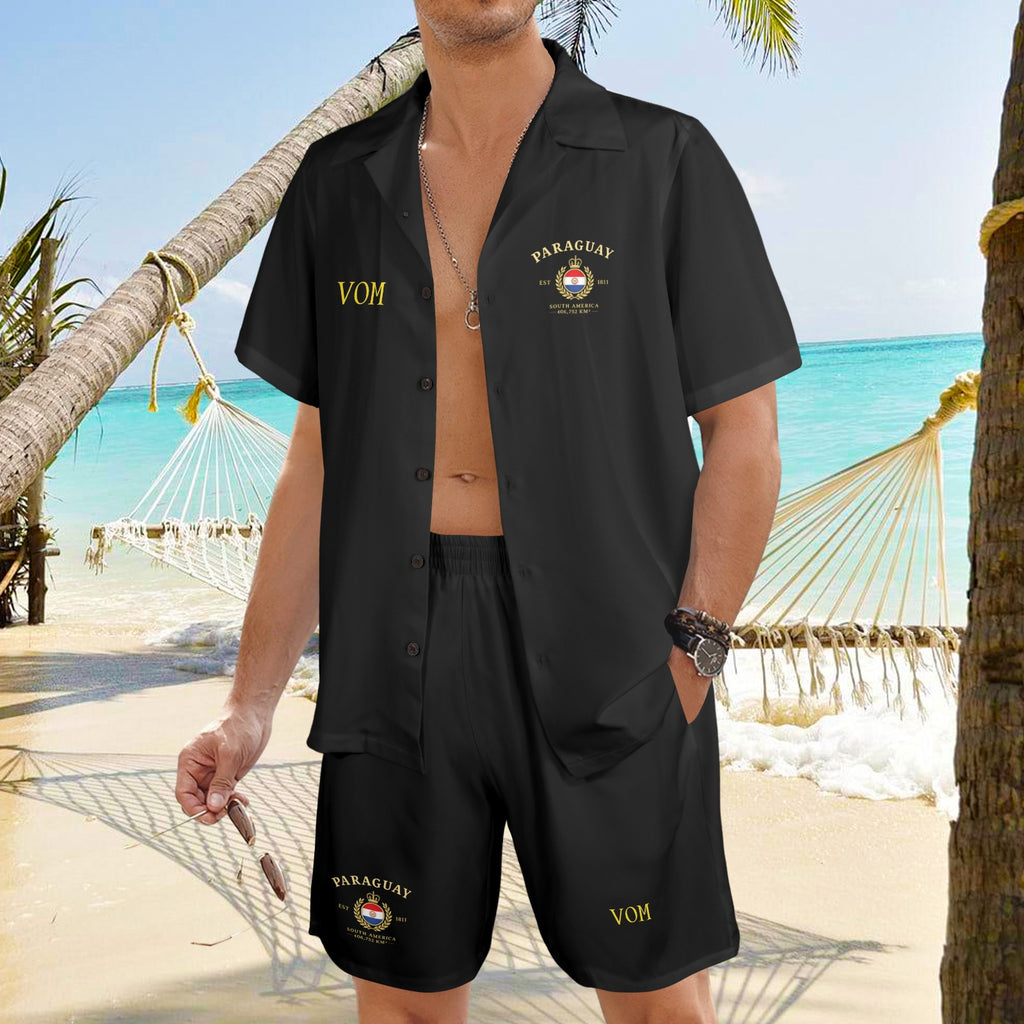 Conjunto veraniego para hombre con diseño de Paraguay