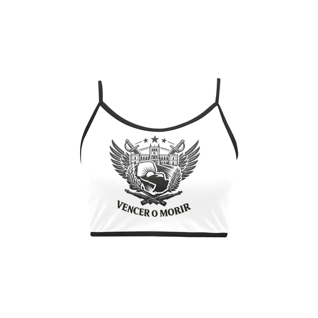 Top de tirantes para mujer con diseño frontal vencer o morir