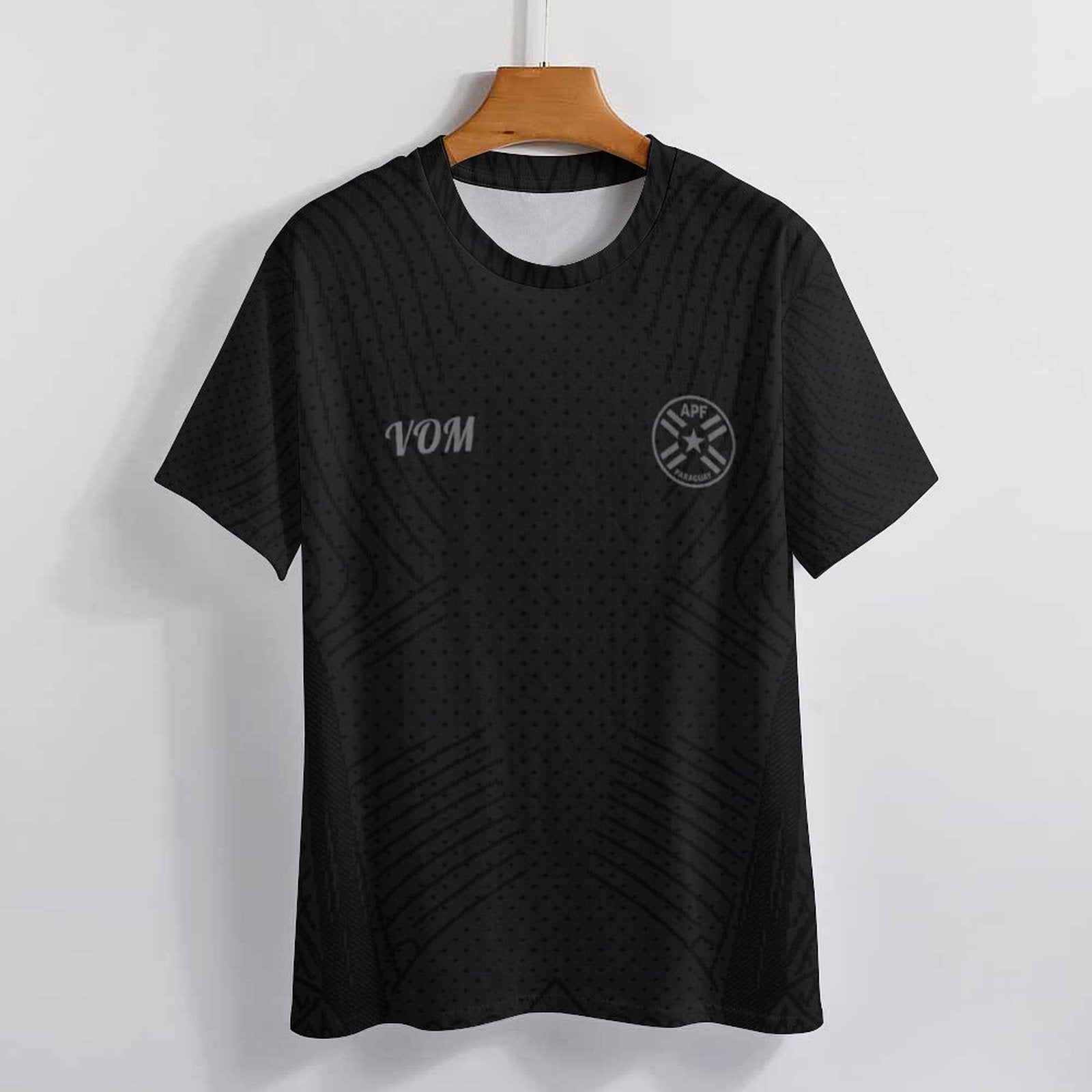 Camiseta deportiva con escudo y diseño de la selección paraguaya