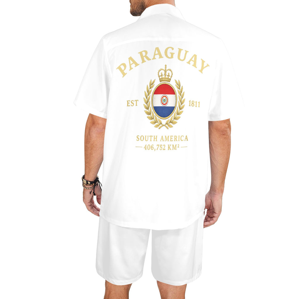Conjunto de verano Para hombre con diseño de Paraguay