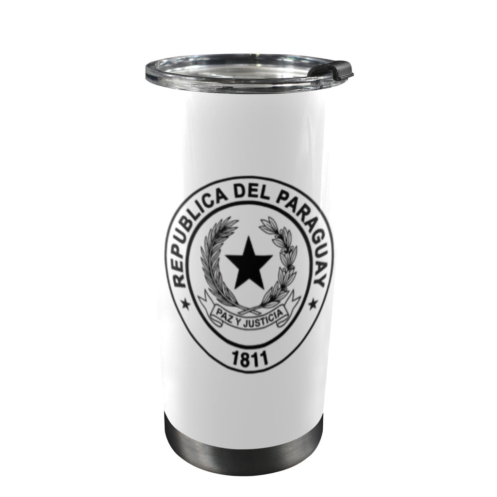 Vaso térmico con escudo de Paraguay