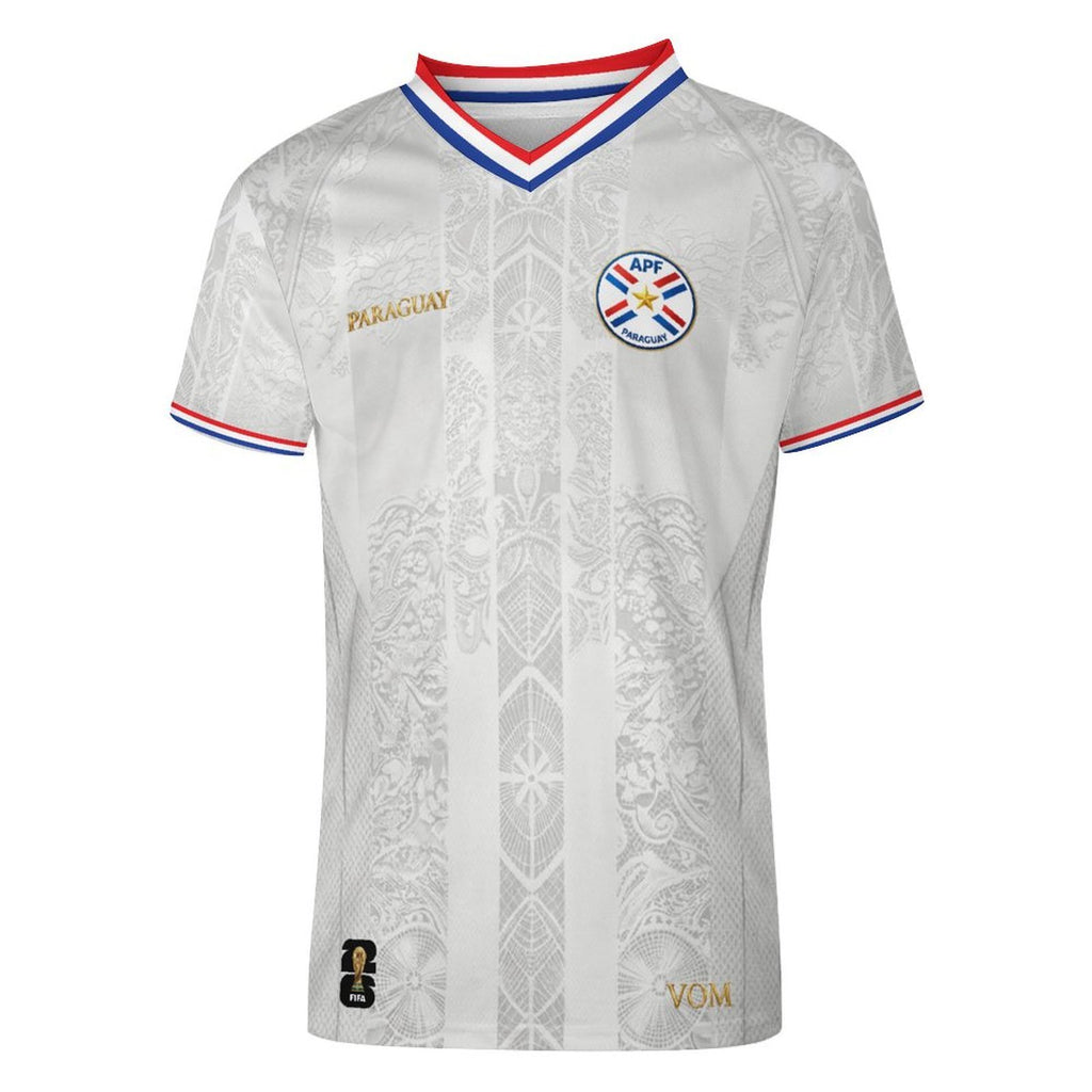 Camiseta de futbol de Paraguay edición especial blanca