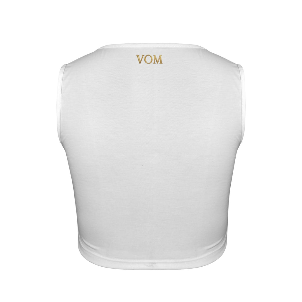 Camiseta sin mangas con cuello cuadrado